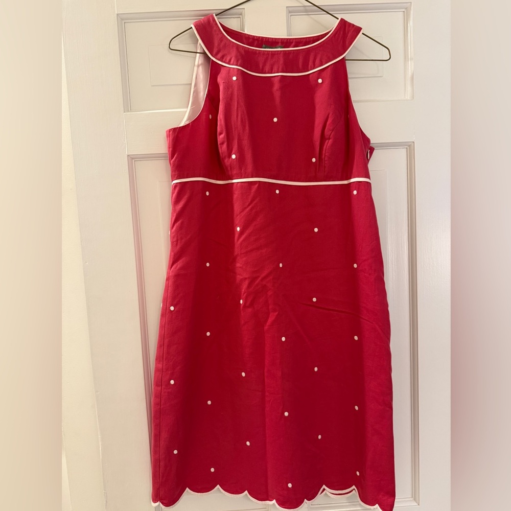 Ann Taylor Petites Scalloped Hem Dress